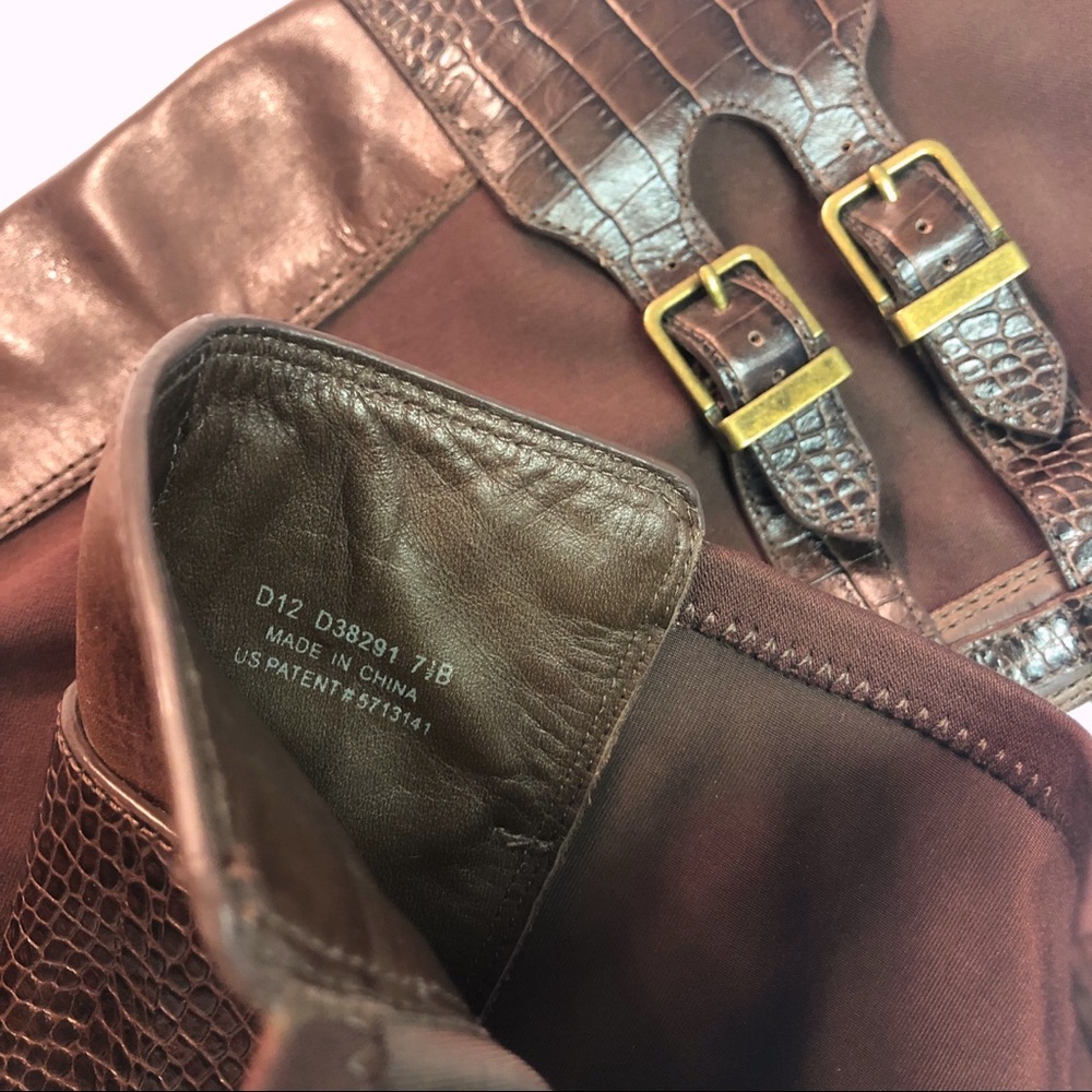 Cole Haan Boots Tennley Buckle Chestnut Brown 7.5B - Picture 8 of 8
